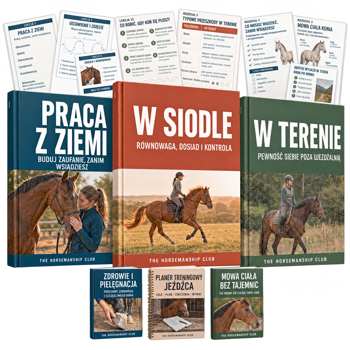 Wielki Podręcznik Jeździecki - 3 tomy i 3 bonusy