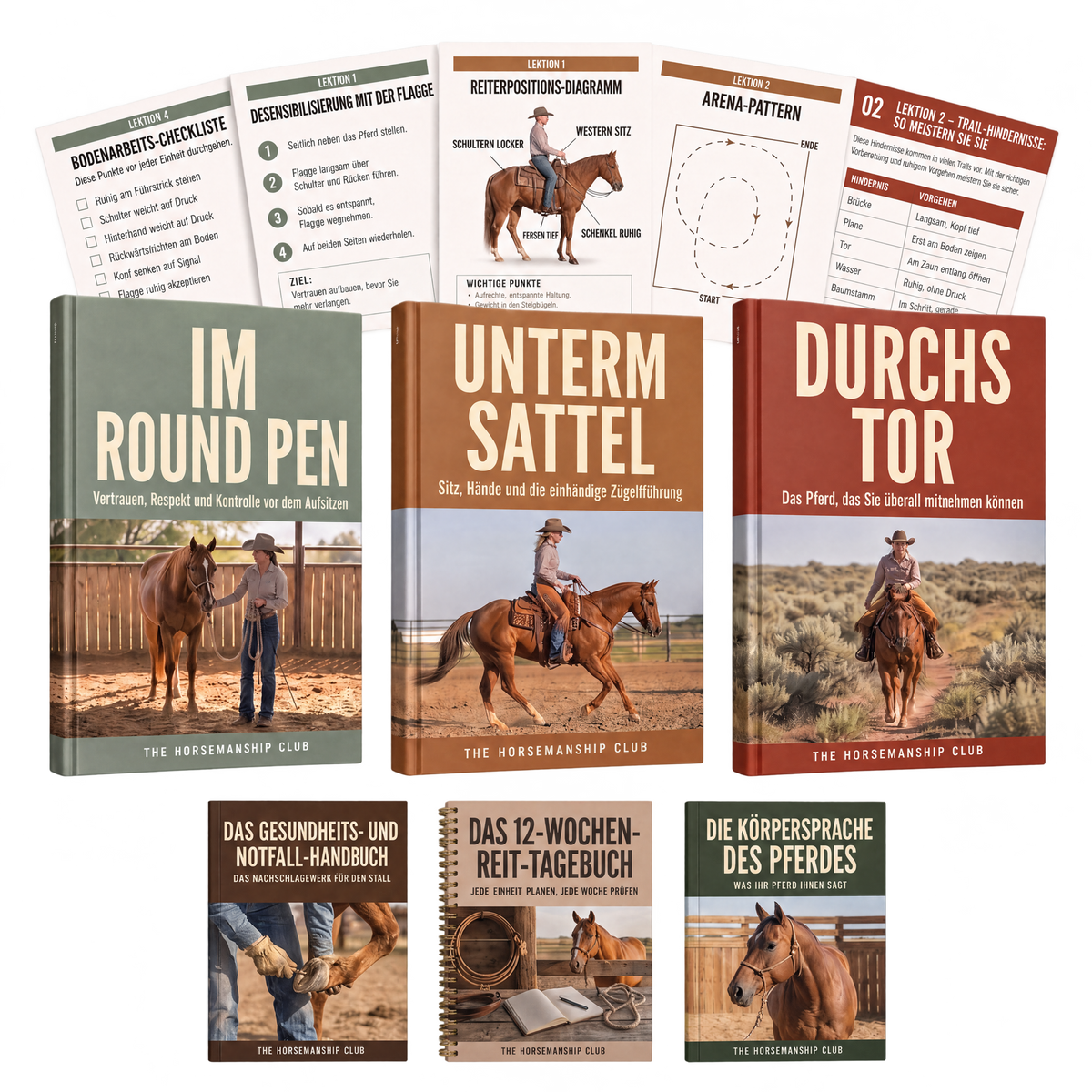 Das große Westernreit-Handbuch – drei Bände und drei Bonus-Handbücher